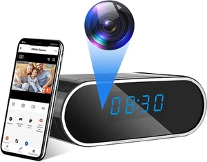 Telecamera Microcamera Nascosta Spia orologio 1080P HD 120 gradi Wi-Fi UYIKOO - Foto 1 di 7