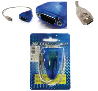 VSCOM Micro USB to 1Com Mobile to RS232 Adroid to Serial Converter OTG DB9F Male - Image 1 of 4