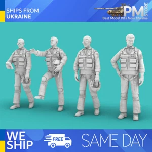 Rise144 Models RM72020 1/72 Vietnam Era PILOTS STANDING 4x pilots, diff poses - Picture 1 of 5