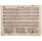 1865 Love At Home Victorian Sheet Music Small Page Rare Happy Voices PCBG15A
