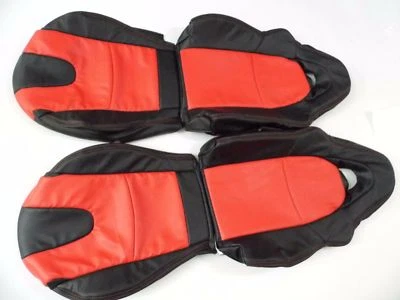 Mazda RX-8 (2003-2011) Replacement Leather Seat Covers Black With Red Inserts - Image 1 of 4