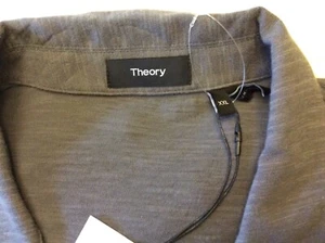 Polo Theory Willem Strato 100% cotone nuova con etichetta $95 taglia 2XL - Foto 1 di 5