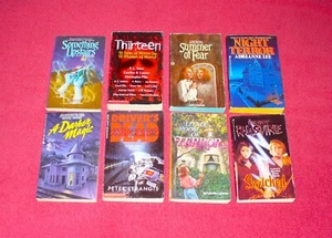 TEEN HORROR PAPERBACK SOMETHING UPSTAIRS A DARK MAGIC THIRTEEN DRIVERS DEAD 8ct - Picture 1 of 4