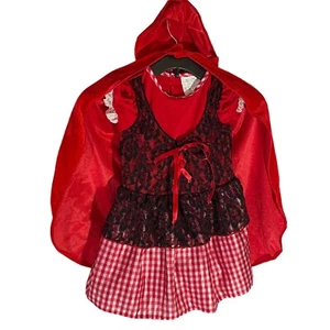 Little Red Riding Hood Costume Toddler Size 2-4T Dress Cape Spirit Halloween - Picture 1 of 9