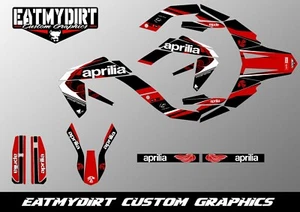 PER APRILIA MX SX 125 2009-2013 KIT GRAFICA PERSONALIZZATA DECALCOMANIE ADESIVI MOTOCROSS - Foto 1 di 2