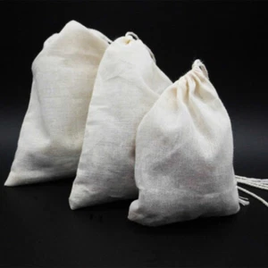  20 PCS Cotton Gauze Bag Mulling Spices Tea Bags Sachet for Cooking - Picture 1 of 12