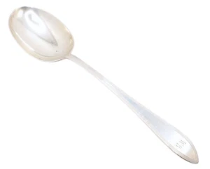 Tiffany & Co. Sterling Silver 925 Large Serving 9" Art Deco Spoon Faneuil Edge - Picture 1 of 6