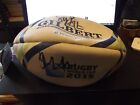 Gilbert Official Replica Rugby Ball England 2015 World Cup Size 5 Signed By 9