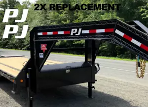 2PC PJ Trailer Replacement Vinyl Decal Sticker Graphic - ANY COLOR - Foto 1 di 2