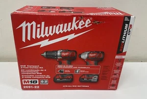 Milwaukee 2691-22 M18 18V Akku Li-Ion Bohrschrauber / Schlagschrauber Combo Kit - Bild 1 von 5