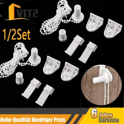 17mm Rollo Klemmfix Halterung Klemmhalter Für Doppelrollo Verdunkelungsrollo - Bild 1 von 4