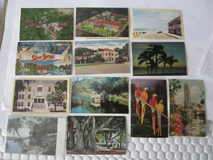 Vintage Lot 12 Florida Postkarten Postkarte Leinen Daytona Beach New Smyrna etc. - Bild 1 von 4