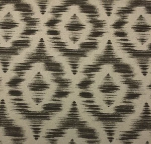 LACEFIELD DESIGNS TANGIER IKAT GRAPHITE GRAY MULTIUSE FABRIC BY YARD 54"W - Picture 1 of 5