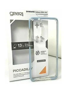 Gear4 Piccadilly Series Case for Samsung Galaxy S20+ (Plus Model) - Clear / Blue - Picture 1 of 2