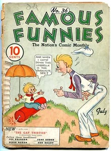 Famous Funnies #36  1937 - Eastern Color  -P - Comic Book - Picture 1 of 2