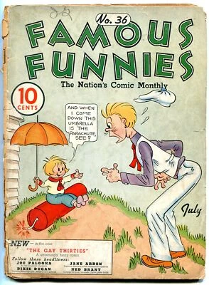 Famous Funnies #36  1937 - Eastern Color  -P - Comic Book - Image 1 of 2