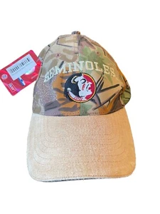 Florida State Seminolen tarnfarbene Mütze Boggy Creek Bekleidung Druckknopflasche Football NCAA neu mit Etikett - Bild 1 von 8