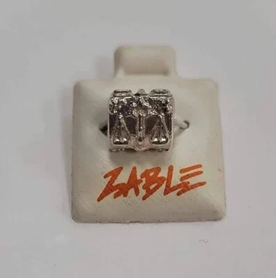 Nuevo Dije Zable Italiano "Libra Balance Scales" 1/2' ancho y 1/4' Agujero .925 Regalo Foto 1 de 4