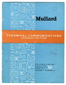 MULLARD - TECHNICAL COMUNICATIONS - VOLUME 3 - NUMBER 25 - MAY 1955 - Bild 1 von 4