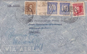 Uruguay 1946 air mail cover Montevideo to Westminster Stamp Company - Picture 1 of 2