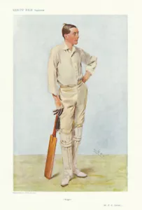VANITY FAIR SPY CARTOON Reginald 'Reggie' Spooner. Cricket. Batsman 1906 print - Foto 1 di 2