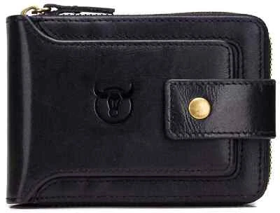 Brand New Unique Design RFID Protected Genuine Leather Wallet For Men Black - Image 1 of 4