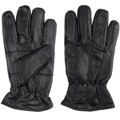 Tom Franks Men’s 100% Genuine Sheepskin Leather Fleece-Lined Gloves (M/L & L/XL)