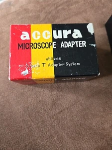 Accura Microscope T Adapter Made in Japan As Is IN BOX - Picture 1 of 4