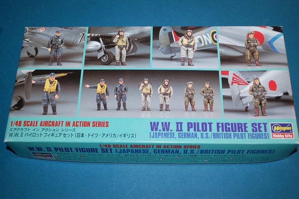 HASEGAWA X48-7 - WWII Pilot Figure Set scala 1/48 - Immagine 1 di 1