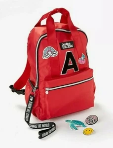🙂 🙂*NEU* Justice Mädchen roter Aufnäher Initiale „B“ oder „S“ Rucksack 🙂 🙂 🙂 - Bild 1 von 12