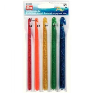 Prym 5 piece Crochet Hook Set iridescent sparkle sizes 5, 6, 7, 8, 10mm 218 599 - Picture 1 of 1