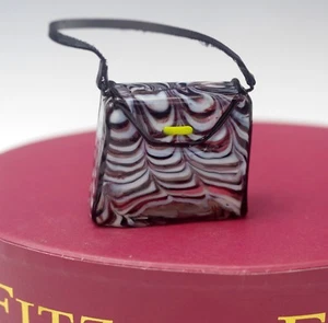 2004 FITZ AND FLOYD GLAS MENAGERIE MANHATTAN HANDTASCHE NEUWERTIG IN VERPACKUNG - Bild 1 von 5