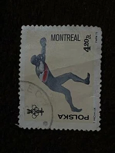 Vintage Polska1976 Mark Poland Montreal Postage Poste Stamp Boxing Olympics - Picture 1 of 1