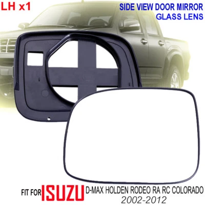 FOR ISUZU D-MAX HOLDEN RODEO RA COLORADO DOOR MIRROR GLASS LENS LEFT 2002-20012 Foto 1 de 4
