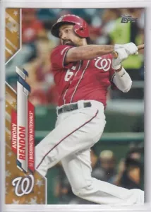 Topps Gold Star 2020 Parallel Washington Nationals Team Set Series 1 y 2 - Imagen 1 de 1