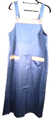 Denim & Co. women's large denim suspender dress NWT - Image 1 of 4