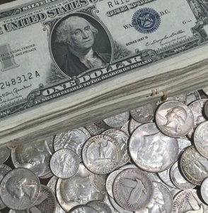 $1 Face Value US90 AND $1 Silver Certificate - Picture 1 of 1