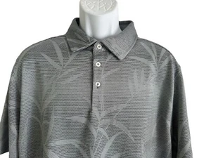 Camisa Polo Nat Nast Luxury Original Para Hombre Gris Rayas Floral Manga Corta XL - Imagen 1 de 5