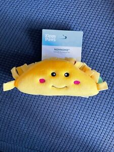 Zippypaws - Nomnomz Plush Squeaker Dog Toy for the Foodie Pup - Taco NEW