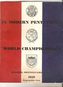 IX Modern Pentathlon World Championships Program 1959 - Picture 1 of 3