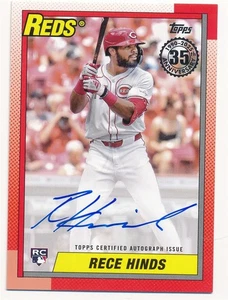 RECE HINDS 2025 TOPPS BASEBALL #90A-RHI AUTO AUTOGRAPH RC ROOKIE BASEBALL MINT - Picture 1 of 2