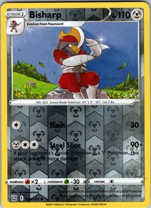 Bisharp Reverse Holo 104/163 SWSH05: Battle Styles Uncommon - NM - Picture 1 of 2