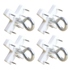 Perfect for Indoor Use Heavy Metal Ceiling Hook with Non Damaging Adhesion - Picture 1 of 10