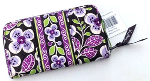 Vera Bradley Accordion Wallet in Plum Petals - NWT - Picture 1 of 3