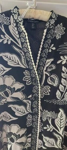 Neu mit Etikett Christian Lacroix langes Kleid aus Leinenmischung mit Knopfleiste Gr. S - Bild 1 von 9