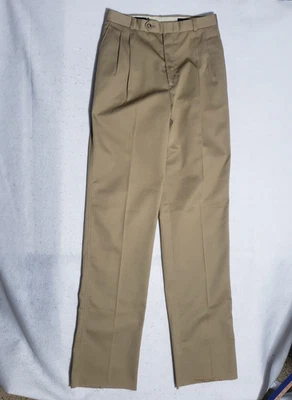 NEW Vintage Lands End Unhemmed Chino Pants Womens 12 USA Made Khaki Beige Tall - Image 1 of 4