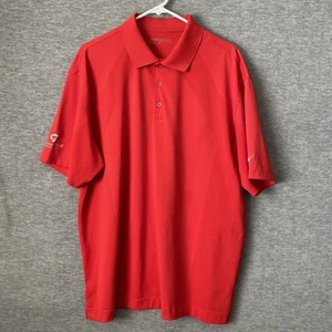 Nike Golf Polo XL Dri Fit Rot Yocha Dehe Gold Schläger - Bild 1 von 11