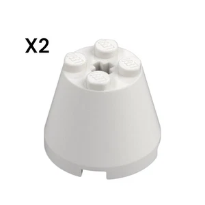 2x LEGO 6233 - ROCKET STEP 3X3X2 CON CRUZ - Cono Blanco 3 x 3 x 2 - Imagen 1 de 1
