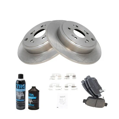 Kit de pastillas de freno y rotor de cerámica trasera para Honda Ridgeline 2006-2014 Foto 1 de 4