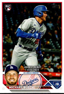 2023 Topps Update Michael Busch Rookie Los Angeles Dodgers #US66 - Image 1 of 2